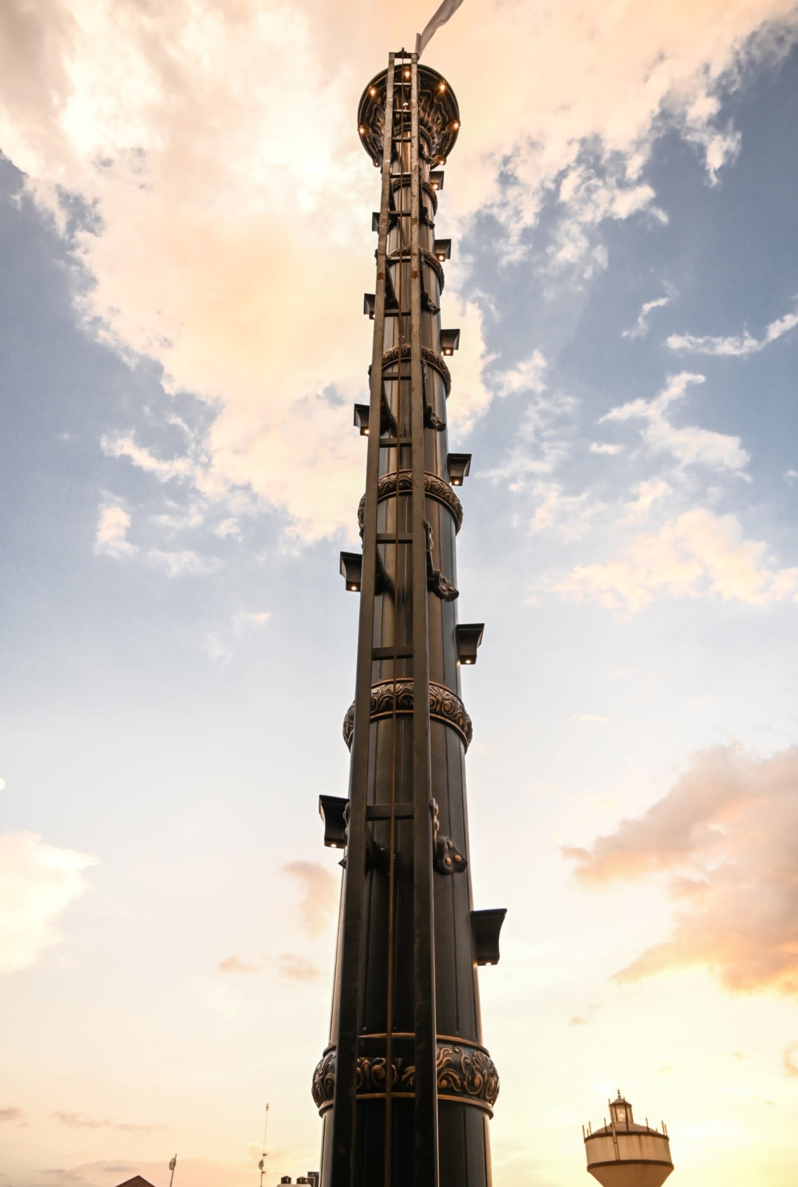Tall flagpole