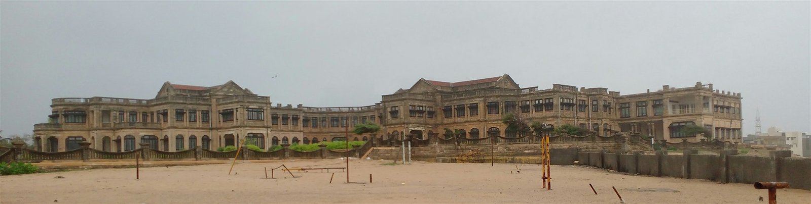 The seaward façade