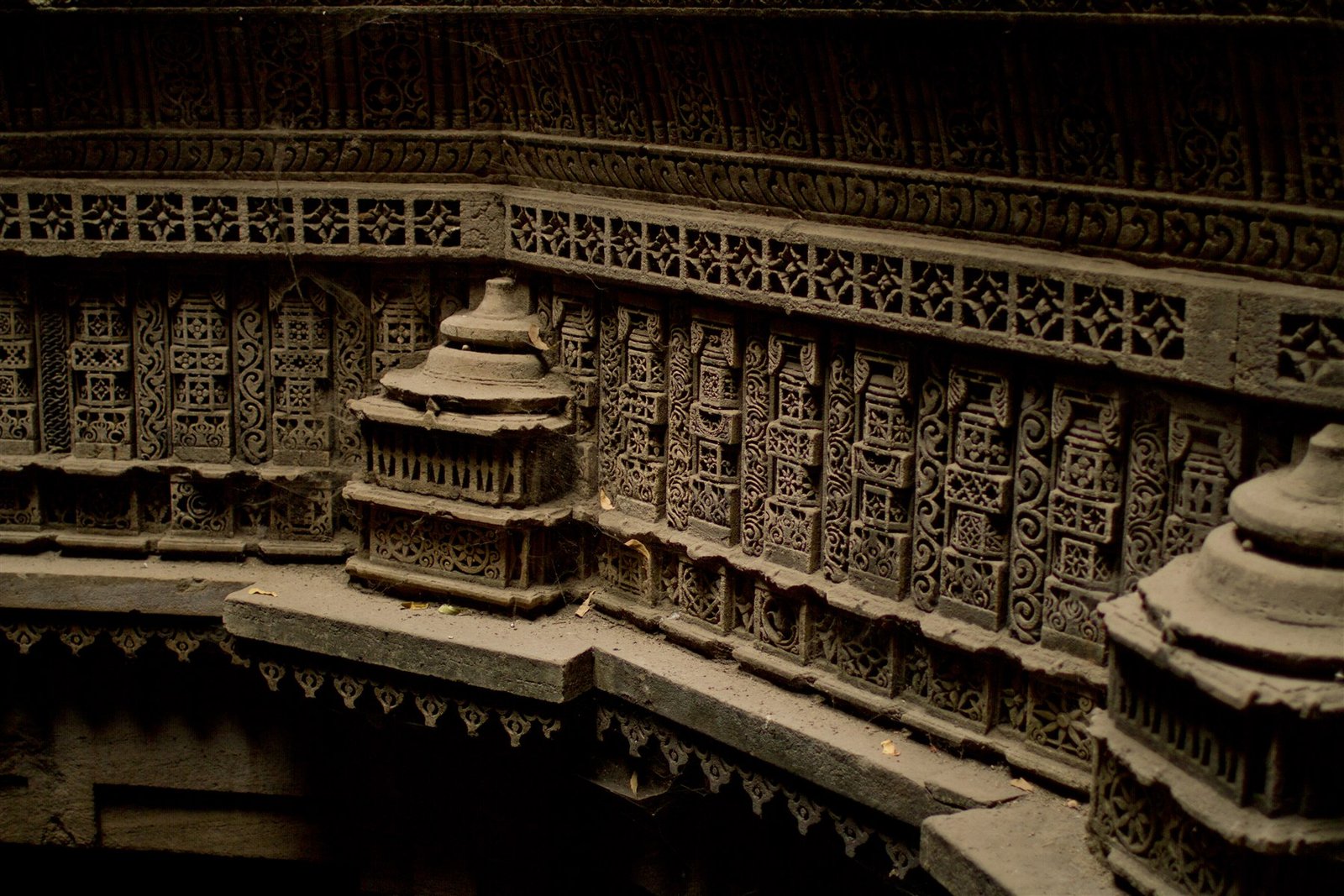 Five carved storeys