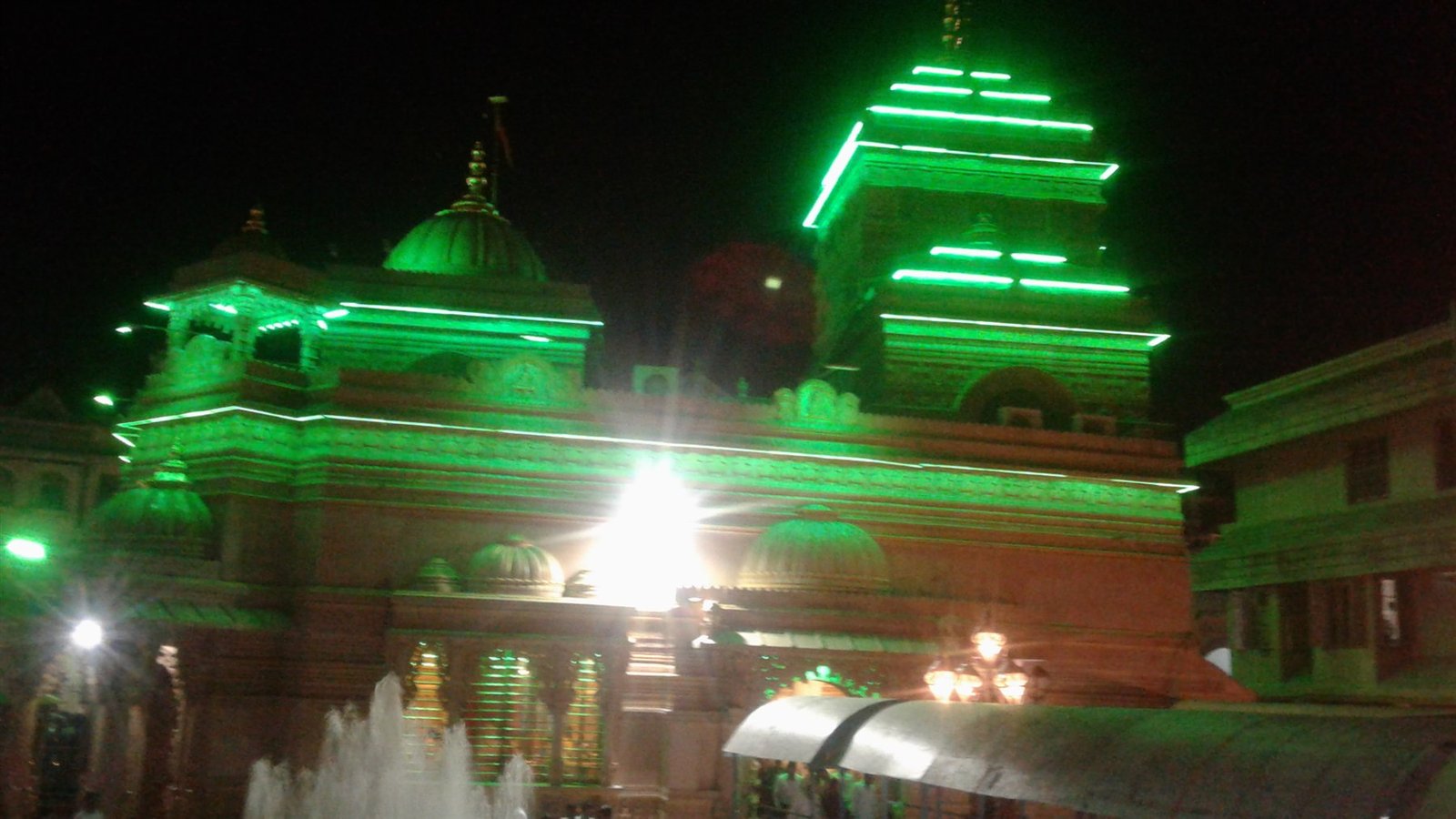 Lit at night